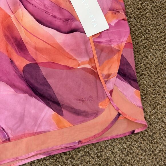 NWT Athleta Pink Printed Mesh Racer Run Shorts 4” Inseam Womens Size 3X - Picture 8 of 10